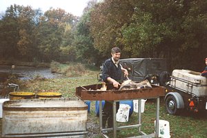 Abfischen im Herbst